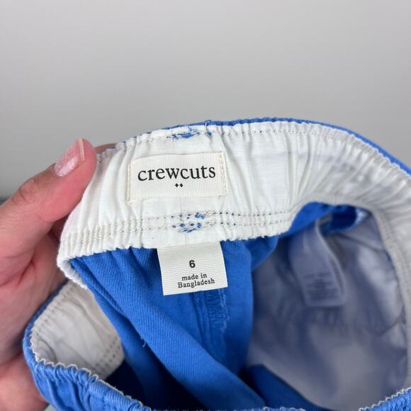 J. Crew Boys Drawstring Twill Dock Short Blue 6 - Picture 3 of 6